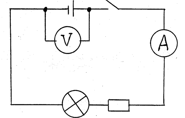 Начертите схему электрической цепи состоящей из источника тока и двух ламп каждую